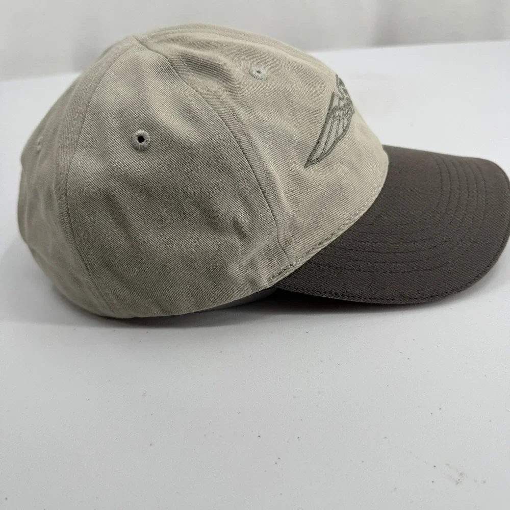 AOPA Pilot Wings Baseball Cap Mens OSFA Gray Cotton Adjustable Strap Hat